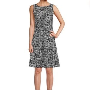 Black and White Patterned Dress